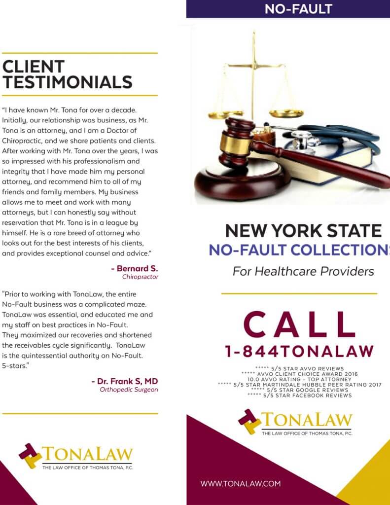 No Fault Collection Lawyer Inforgraphic