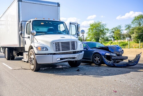 aftermath of a truck accident that could lead to a lawsuit